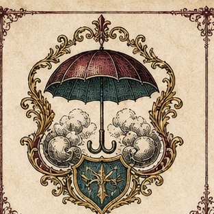 Umbrella heraldic crest
