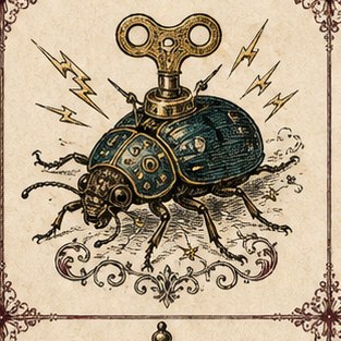 Wind-up thunder beetle