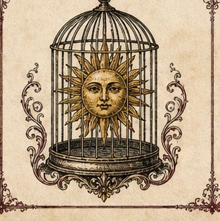 Sun in birdcage