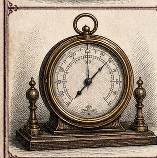 Ornate barometer