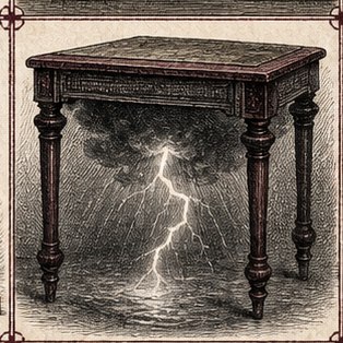 Thunder beneath a table